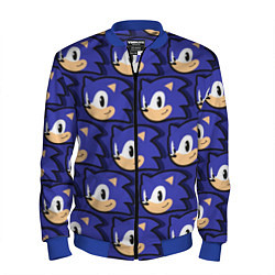 Бомбер мужской Sonic pattern, цвет: 3D-синий