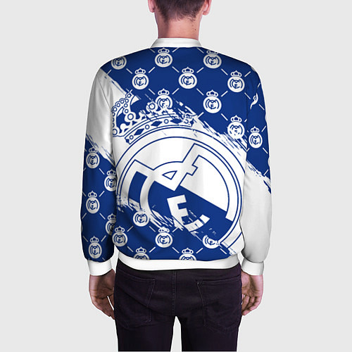 Мужской бомбер REAL MADRID РЕАЛ МАДРИД / 3D-Белый – фото 4