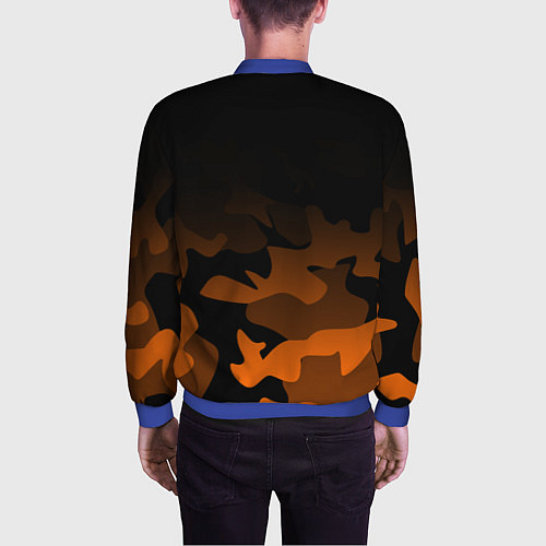 Мужской бомбер KTM MOTORCYCLES КТМ МОТОЦИКЛ / 3D-Синий – фото 4