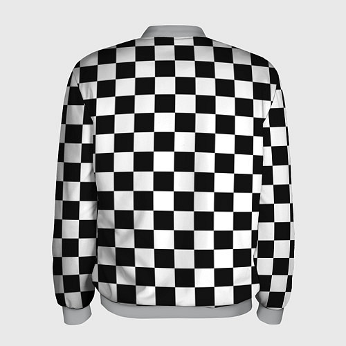 Мужской бомбер Шахматист / 3D-Меланж – фото 2