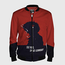 Бомбер мужской Cowboy Bebop - Spike, цвет: 3D-черный