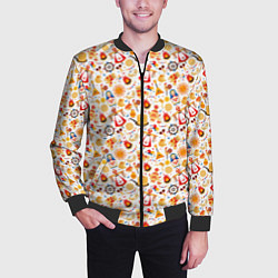 Бомбер мужской Масленица, цвет: 3D-черный — фото 2