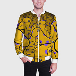 Бомбер мужской Nessy, цвет: 3D-белый — фото 2