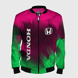 Бомбер мужской NEON HONDA НЕОН ХОНДА, цвет: 3D-черный