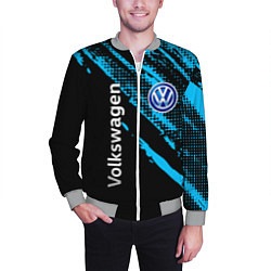 Бомбер мужской Volkswagen Фольксваген, цвет: 3D-меланж — фото 2