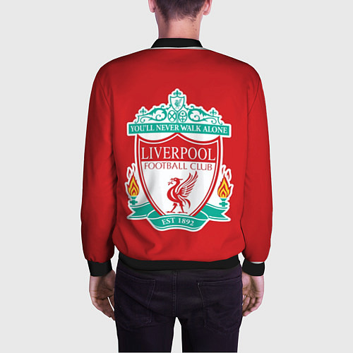 Мужской бомбер F C LIVERPOOL / 3D-Черный – фото 4