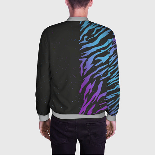 Мужской бомбер Tiger Neon / 3D-Меланж – фото 4