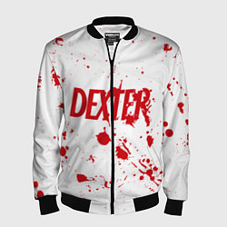Бомбер мужской Dexter logo Декстер брызги крови, цвет: 3D-черный