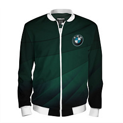 Бомбер мужской GREEN BMW, цвет: 3D-белый