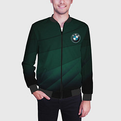 Бомбер мужской GREEN BMW, цвет: 3D-черный — фото 2