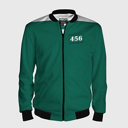 Бомбер мужской Как в Игре в кальмара без пятен, цвет: 3D-черный