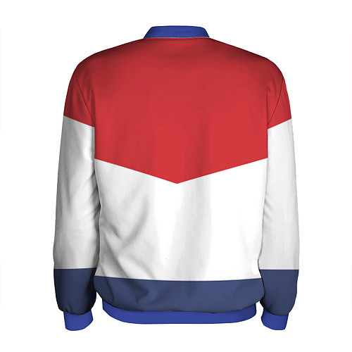 Мужской бомбер Russia / 3D-Синий – фото 2