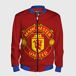 Бомбер мужской Manchester United F C, цвет: 3D-синий