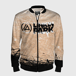 Бомбер мужской Linkin Park Рок Группа Линкин Парк, цвет: 3D-черный
