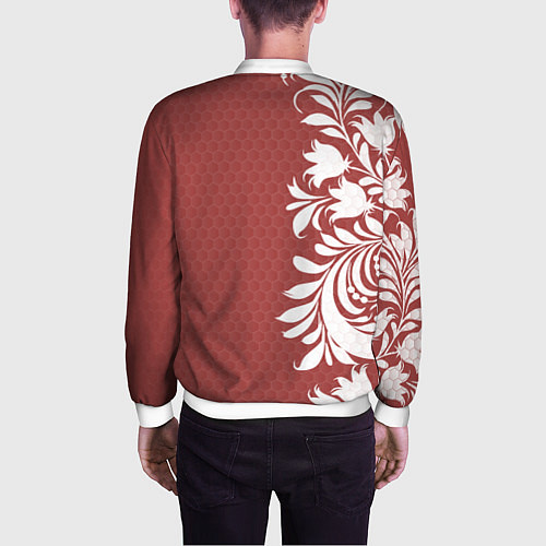 Мужской бомбер Сборная России / 3D-Белый – фото 4