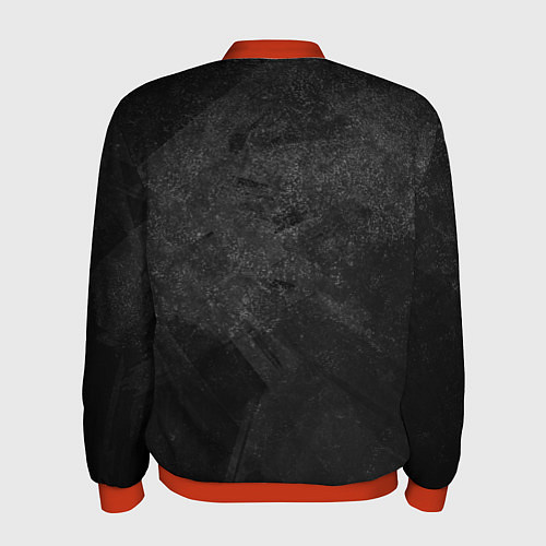 Мужской бомбер BERSERK LOGO GRUNGE / 3D-Красный – фото 2