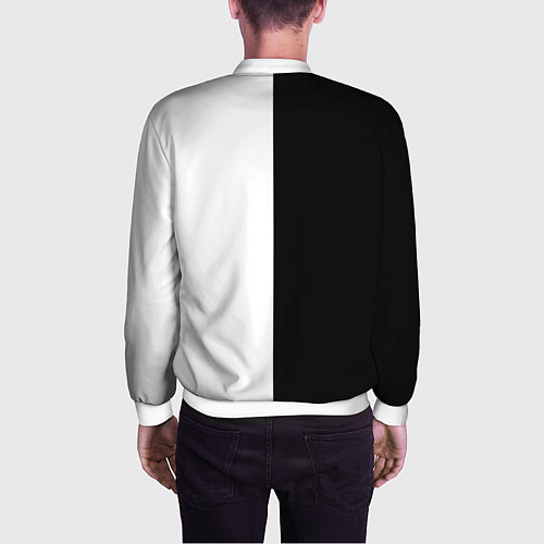 Мужской бомбер Pit Bull боец / 3D-Белый – фото 4