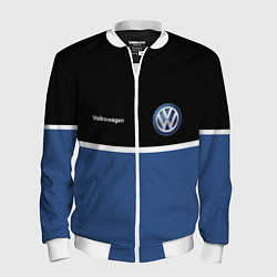 Бомбер мужской VW Два цвета, цвет: 3D-белый