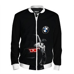 Бомбер мужской BMW МИНИМЛ, цвет: 3D-белый