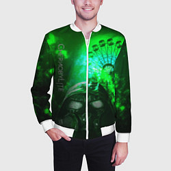 Бомбер мужской Chernobylite - Колесо обозрения, цвет: 3D-белый — фото 2
