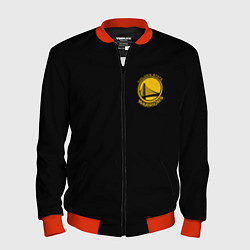 Бомбер мужской GOLDEN STATE WARRIORS BLACK STYLE, цвет: 3D-красный