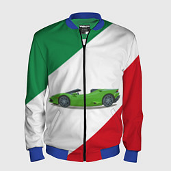 Бомбер мужской Lamborghini Италия, цвет: 3D-синий