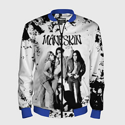 Бомбер мужской Maneskin Монэскин, рок - группа, цвет: 3D-синий
