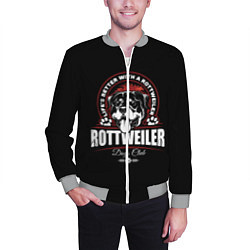 Бомбер мужской Ротвейлер Rottweiler, цвет: 3D-меланж — фото 2