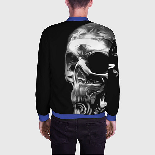 Мужской бомбер Vanguard skull 2022 / 3D-Синий – фото 4