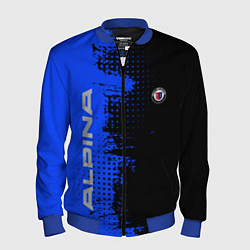 Мужской бомбер Alpina Blue and Black