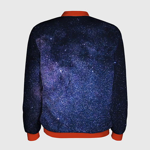 Мужской бомбер Night sky / 3D-Красный – фото 2