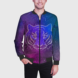 Бомбер мужской Космический тигр COSMO, цвет: 3D-черный — фото 2