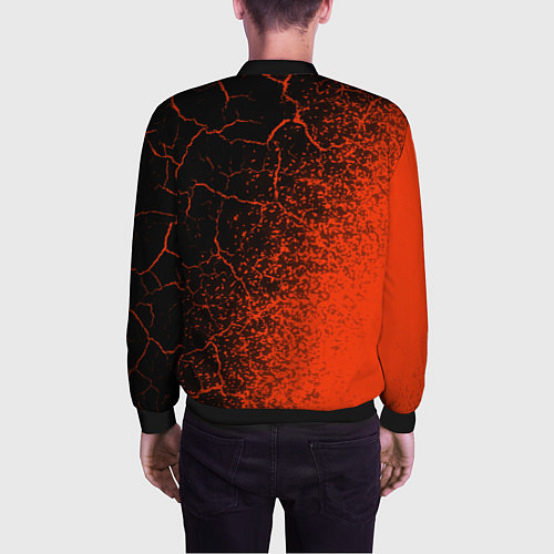 Мужской бомбер HAPPY NEW YEAR TIGER - CUTE 2022 - Spray / 3D-Черный – фото 4