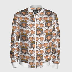 Мужской бомбер Овечки и барашки