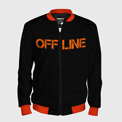 Бомбер мужской Офлайнoffline, цвет: 3D-красный