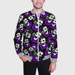 Бомбер мужской JOJO KILLER QUEEN КОРОЛЕВА УБИЙЦА УЗОР, цвет: 3D-меланж — фото 2