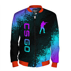 Мужской бомбер CS GO NEON SYMBOL STYLE SKIN КС ГО НЕОН