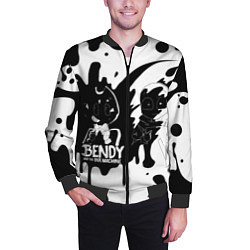 Бомбер мужской BLACK AND WHITE BENDY, цвет: 3D-черный — фото 2