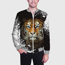 Бомбер мужской Год тигра2022, цвет: 3D-меланж — фото 2