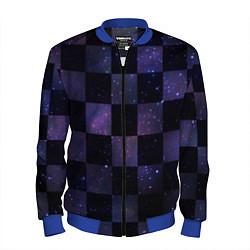 Мужской бомбер Space Neon Chessboard