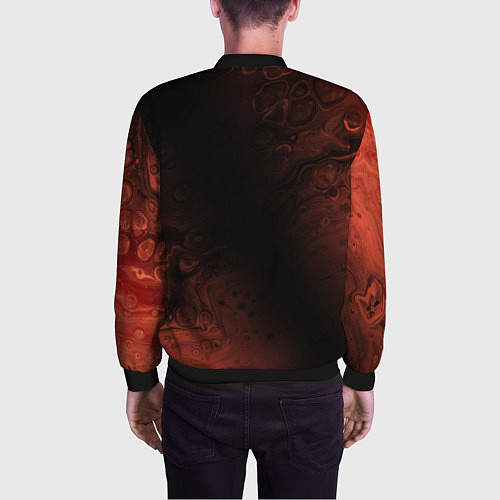 Мужской бомбер РАСТ Разводы / 3D-Черный – фото 4