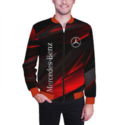 Бомбер мужской Mercedes-Benz Геометрия, цвет: 3D-красный — фото 2