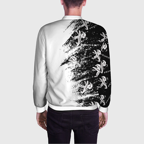 Мужской бомбер Peugeot Распылитель / 3D-Белый – фото 4