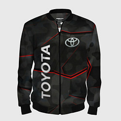 Бомбер мужской Toyota sport auto, цвет: 3D-черный