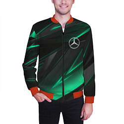 Бомбер мужской MERCEDES-BENZ AMG NEON STRIPES PETRONAS, цвет: 3D-красный — фото 2