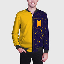 Бомбер мужской BTS - Графика, цвет: 3D-черный — фото 2