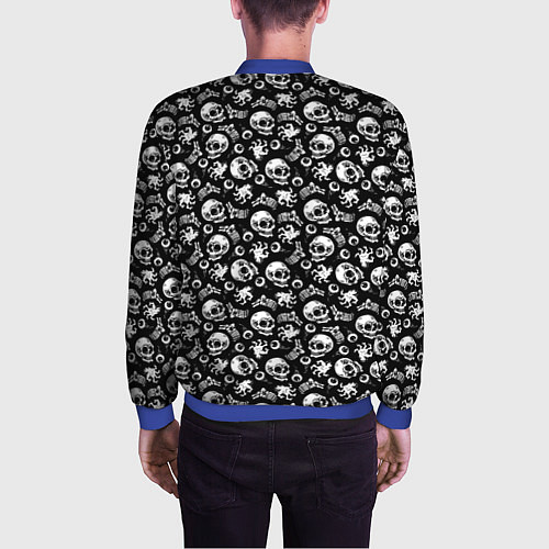 Мужской бомбер Skull Eye Bones Hype / 3D-Синий – фото 4