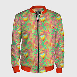 Бомбер мужской Магические Грибы Психоделика, цвет: 3D-красный