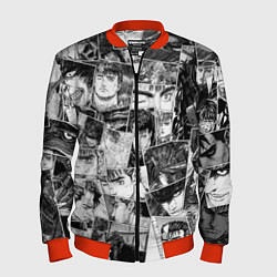 Бомбер мужской Berserk pattern, цвет: 3D-красный