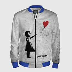 Бомбер мужской Бэнкси Всегда есть надежда There is Always Hope Ba, цвет: 3D-синий